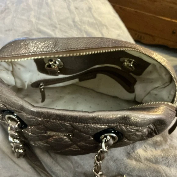 Kate Spade New York Quilted Metallic Leather Satchel - Picture 13 of 16